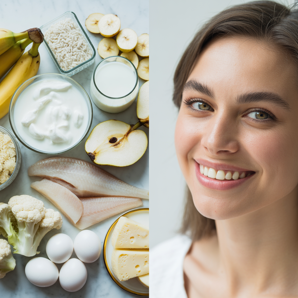 Weiße Diät - Strahlend weiße Zähne nach dem Bleaching